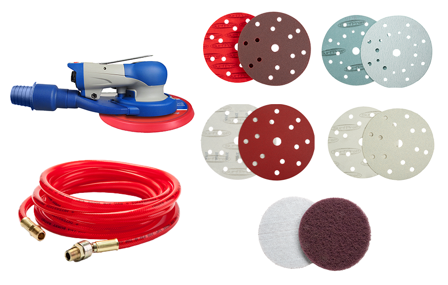 6" Trident Sanding System Kits with SPUHCMF